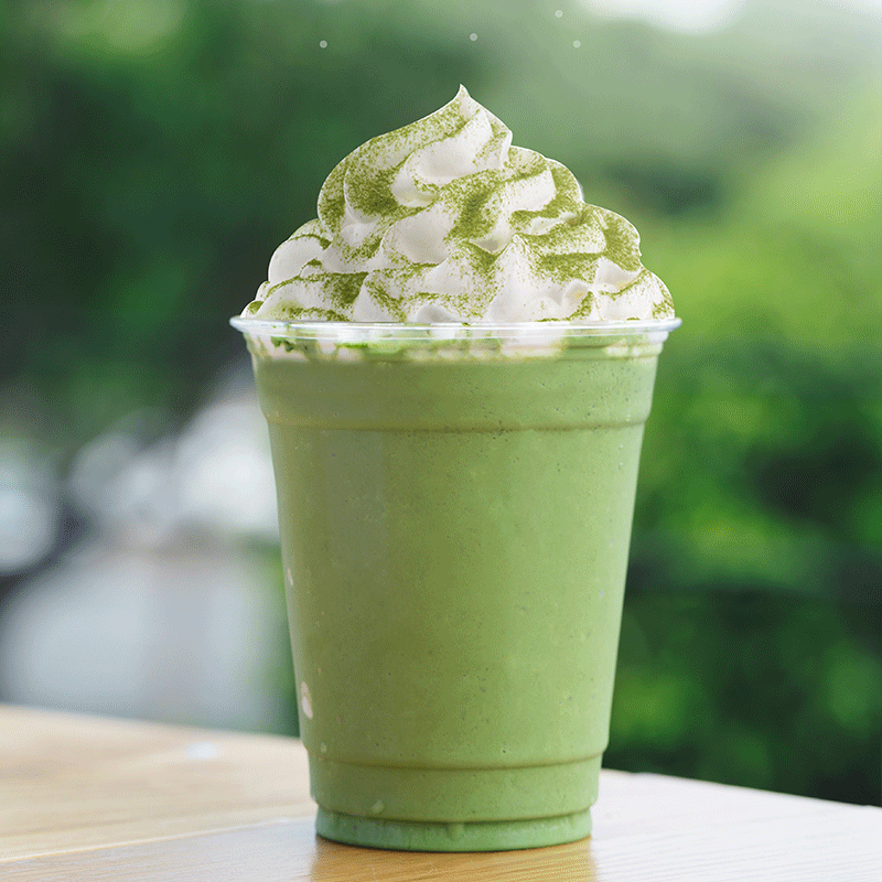 Matcha đá xay phủ kem