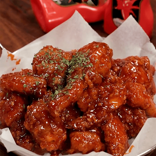 Gà xốt Hàn Quốc không cay